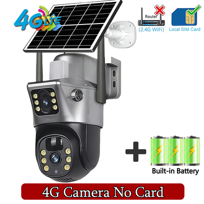 Camara Solar 4g Incluido doble camara Negra