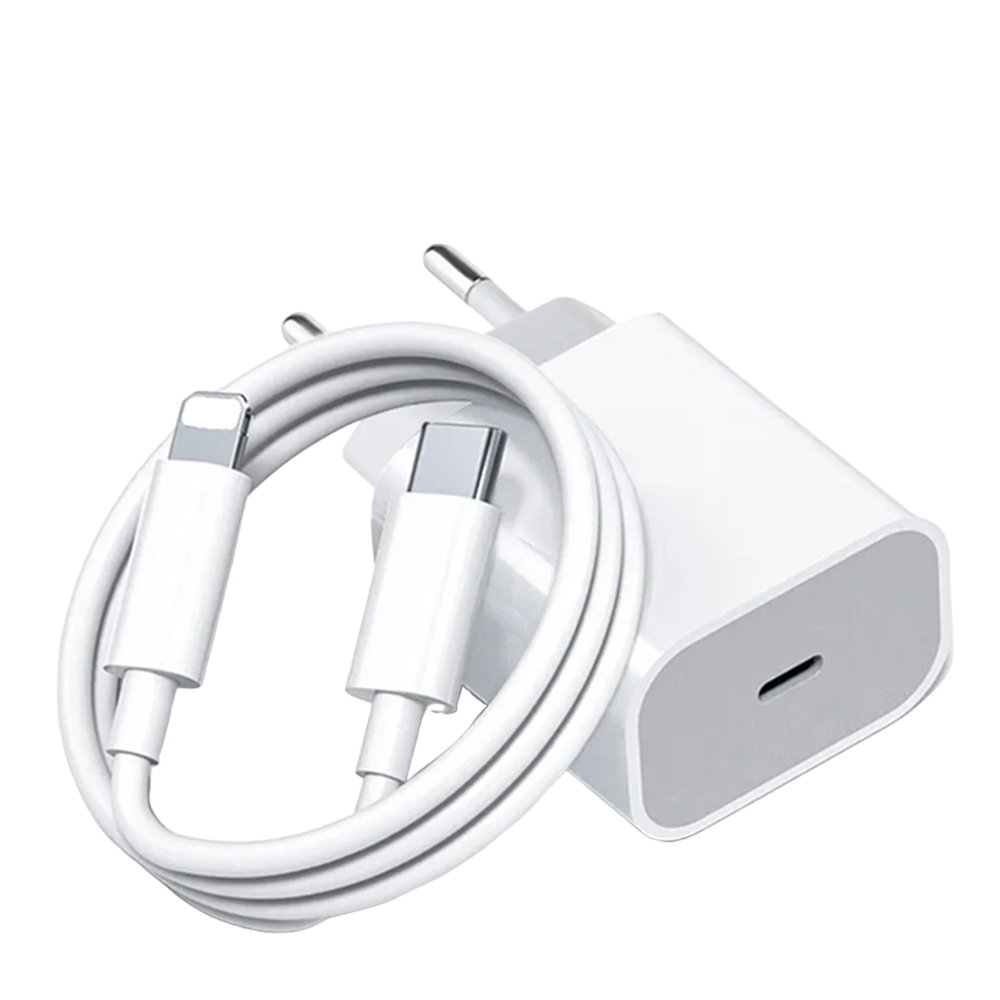 Cargador Carga Rápida Para iPhone, Cargador De Pared 20w USB-c