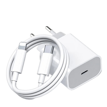 Cargador Carga Rápida Para iPhone, Cargador De Pared 20w USB-c
