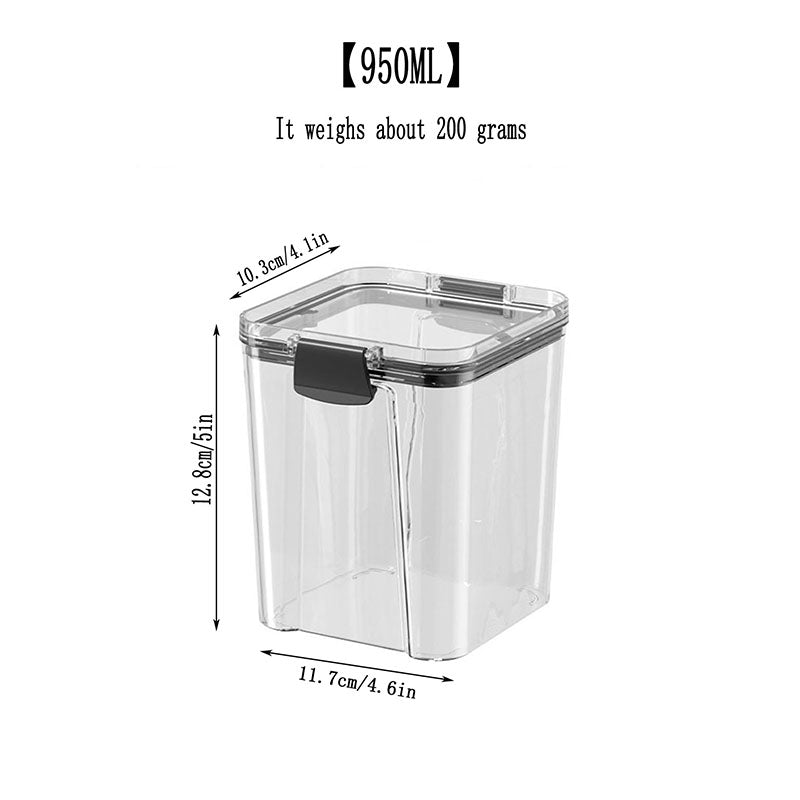 Set De 7 Contenedores Hermeticos De Plastico Cocina Despensa