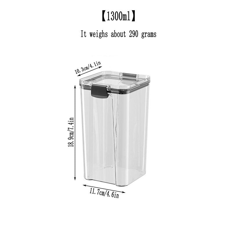 Set De 7 Contenedores Hermeticos De Plastico Cocina Despensa