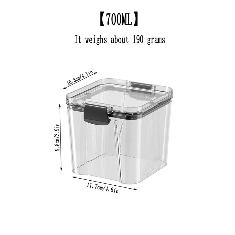 Set De 7 Contenedores Hermeticos De Plastico Cocina Despensa