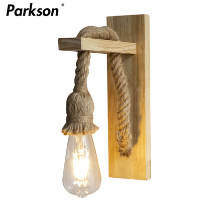 lampara tipo L americano MADERA