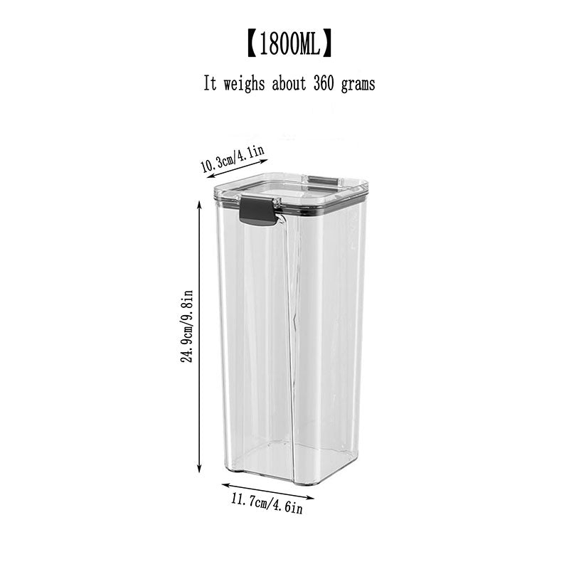 Set De 7 Contenedores Hermeticos De Plastico Cocina Despensa