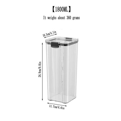 Set De 7 Contenedores Hermeticos De Plastico Cocina Despensa