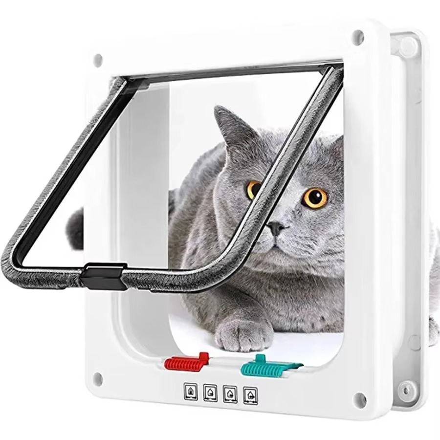 Puerta Exterior Pequeña Para Perro Gato Mascota S