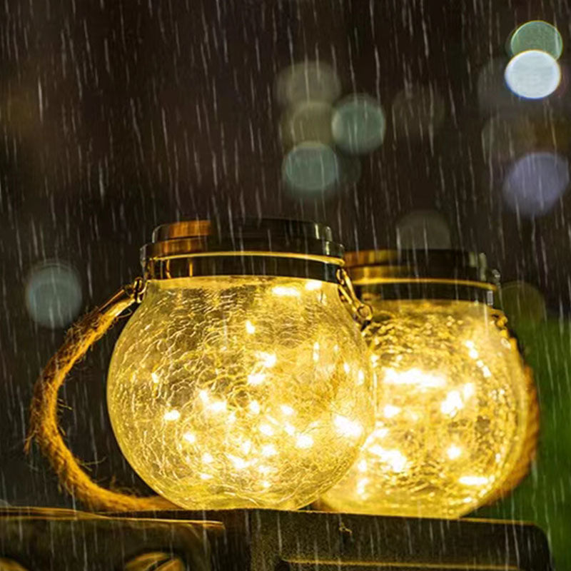 Luces Navidad Lampara Farol Solar Led Jardín X2