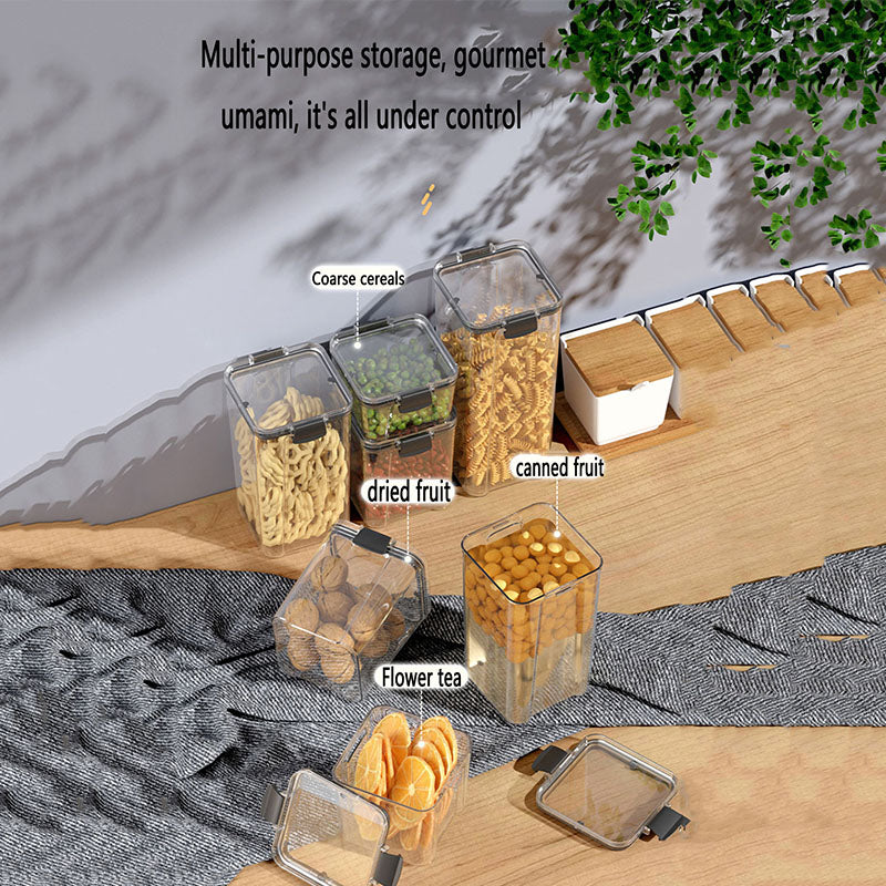 Set De 7 Contenedores Hermeticos De Plastico Cocina Despensa