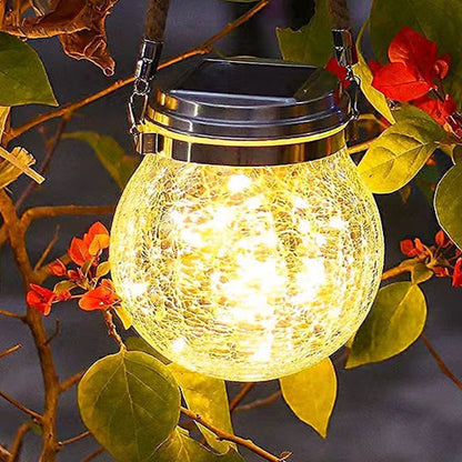 Luces Navidad Lampara Farol Solar Led Jardín X2