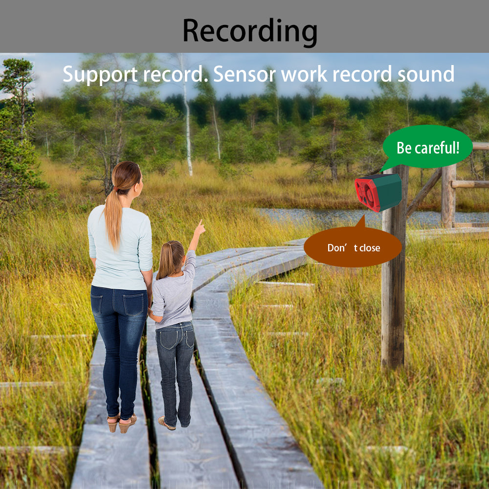 Alarma solar Repelente de animales Dos altavoces 