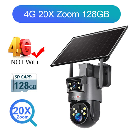 Camara Solar 4g Incluido doble camara Negra