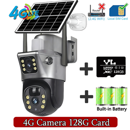 Camara Solar 4g Incluido doble camara Negra