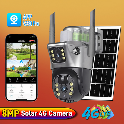 Camara Solar 4g Incluido doble camara Negra