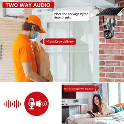 Camara Solar 4g Incluido doble camara Negra