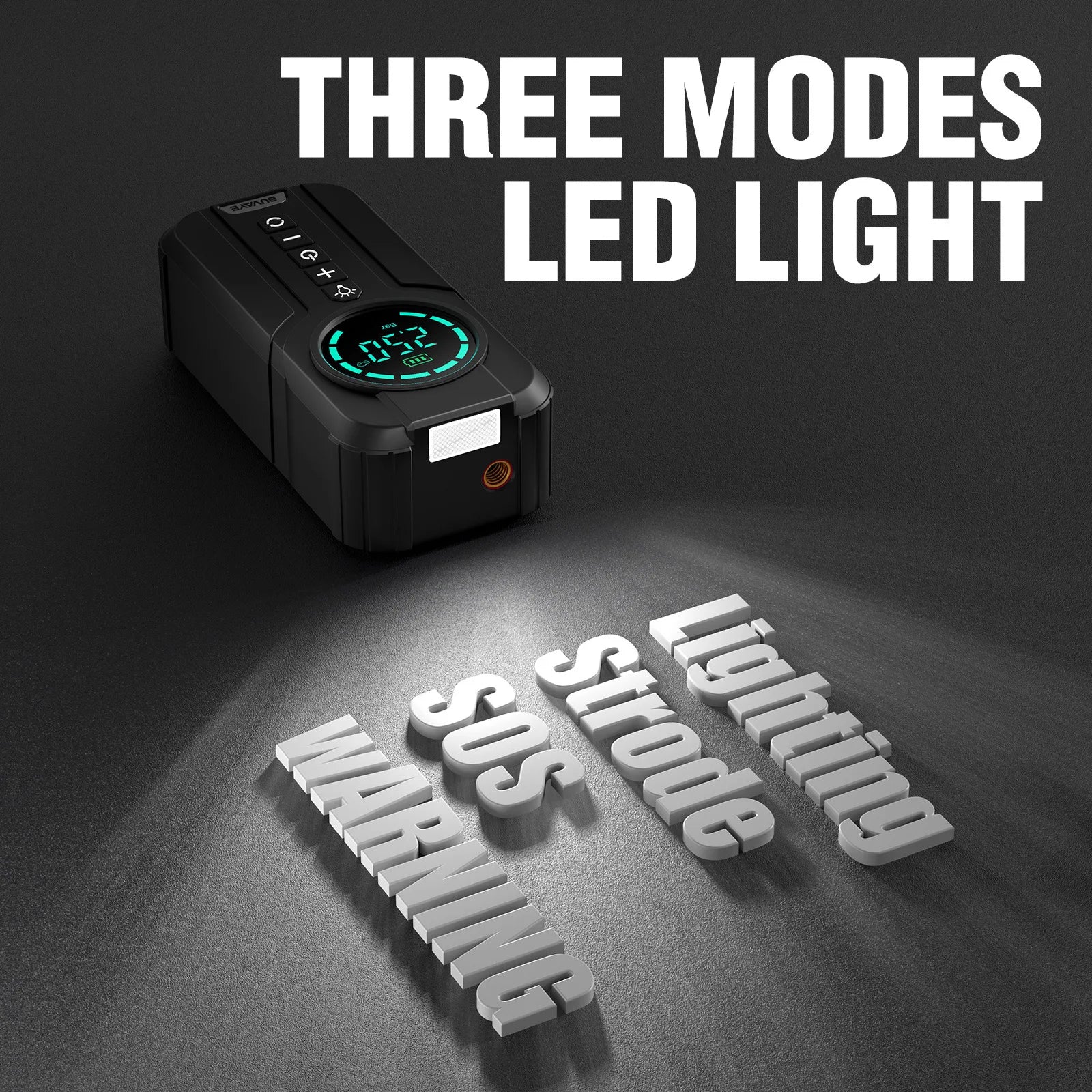 Mini Compresor Portatil De Auto Inflador Aire Partidor 12v Negro 60 Bifásica