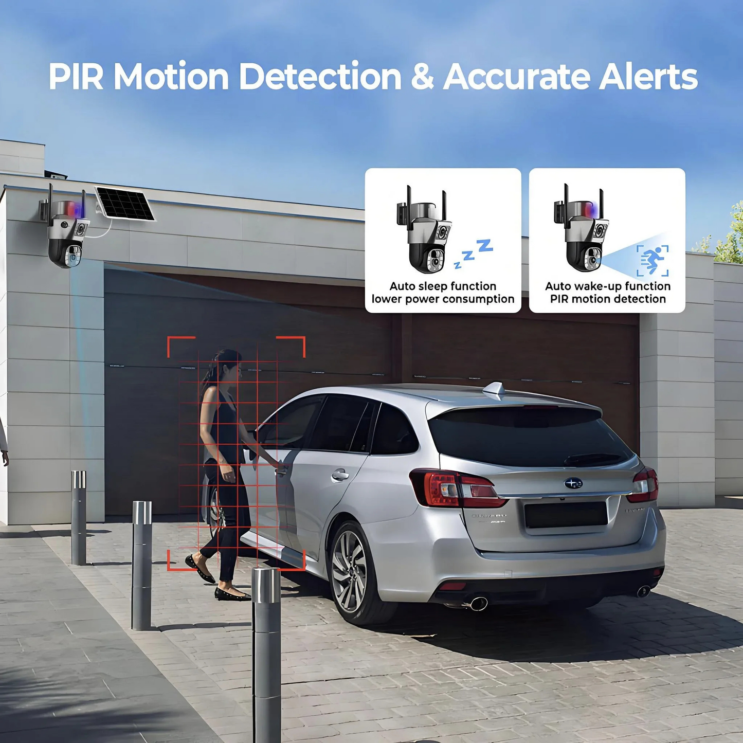 Camara Solar 4g Incluido doble camara Negra