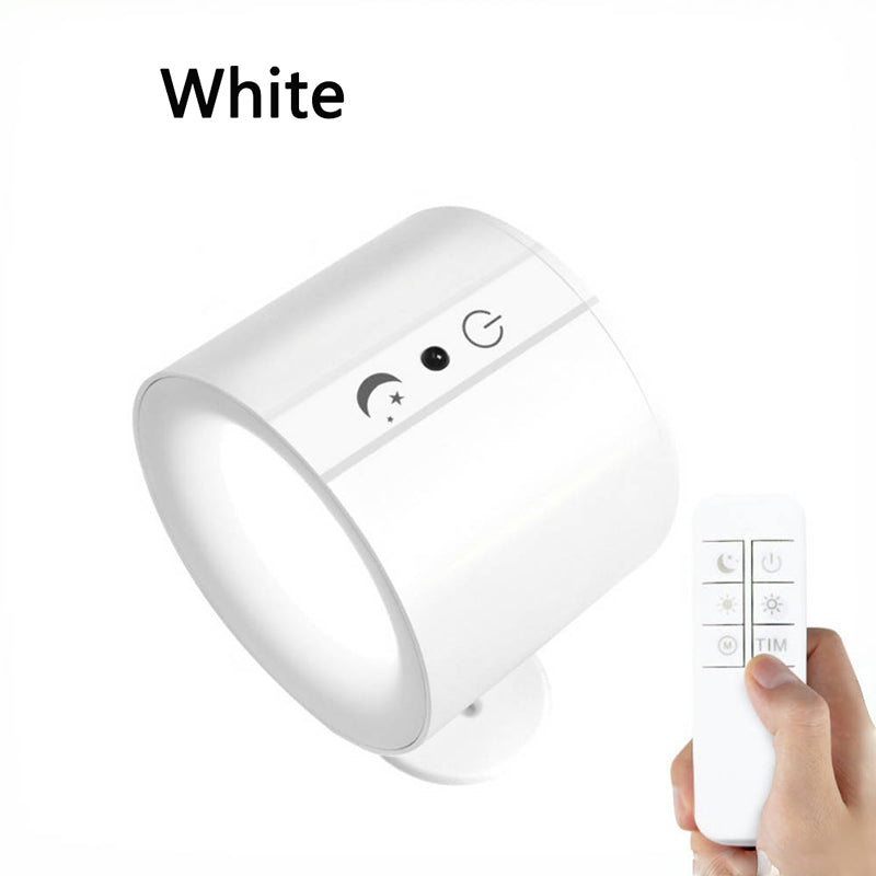 Lampara De Pared Recargable Con Control Remoto Doble Foco blanco