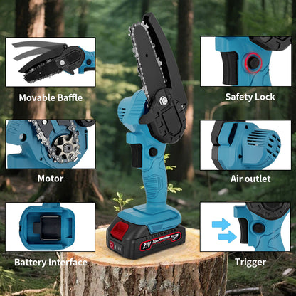 Mini Motosierra 24v De Mano Podadora