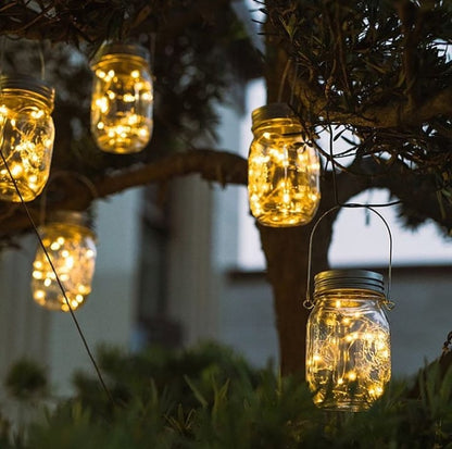 Pack 2 Lamparas Decorativas Solares Farolillos Colgantes