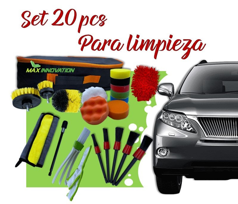 Set de cepillos para lavar autos
