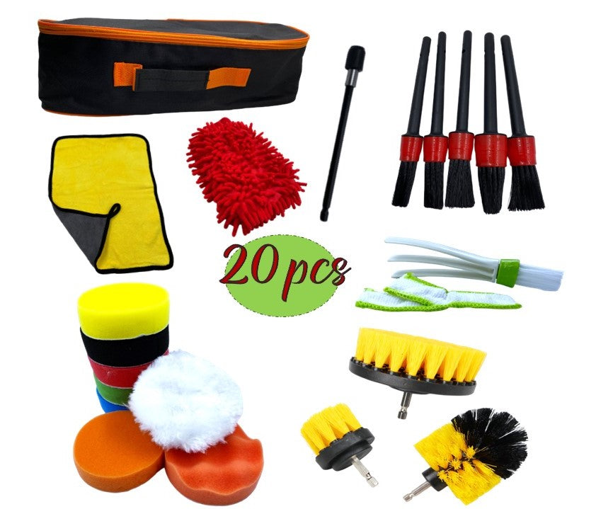 Set de cepillos para lavar autos
