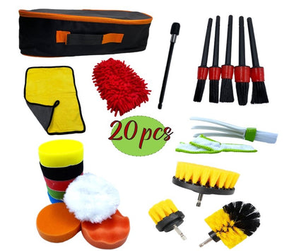 Set de cepillos para lavar autos