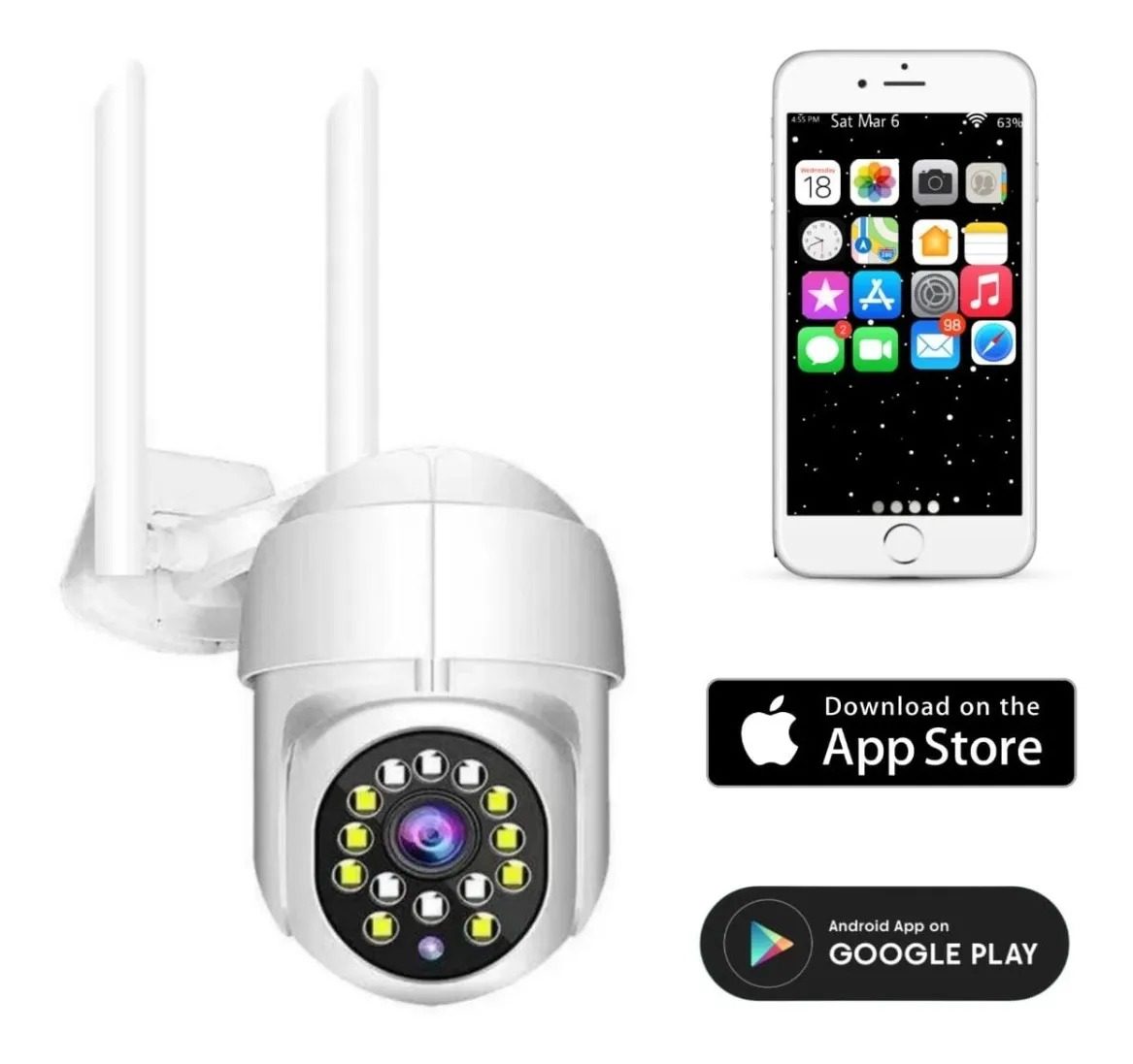  Cámara De Seguridad WiFi Robotica