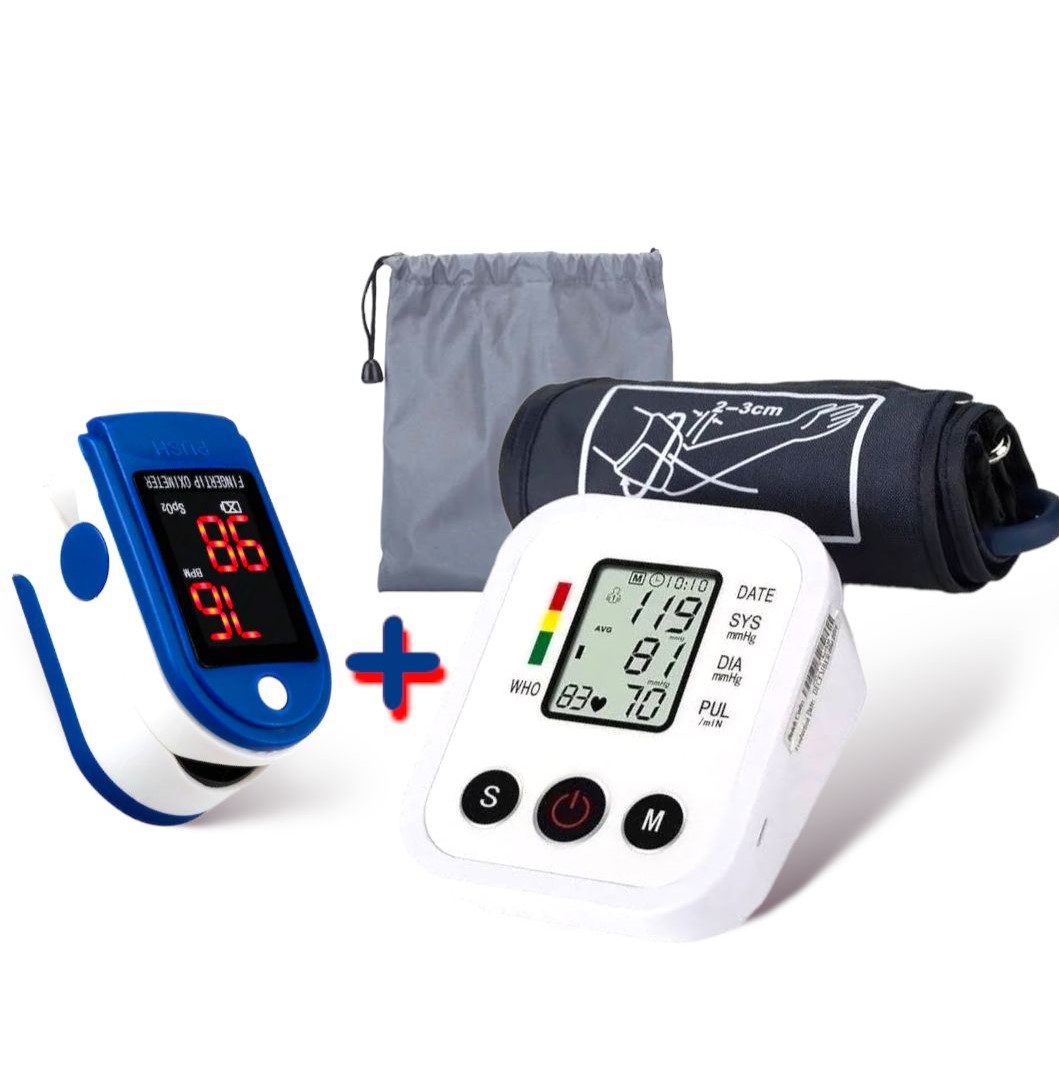 Tensiometro de Brazo + Oximetro Saturometro