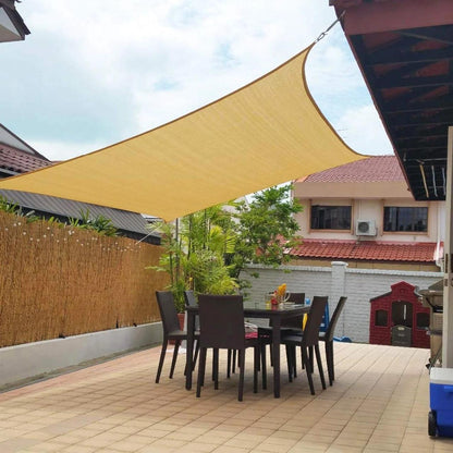 Toldo Vela Rectangular Malla 4x10 Color Beige