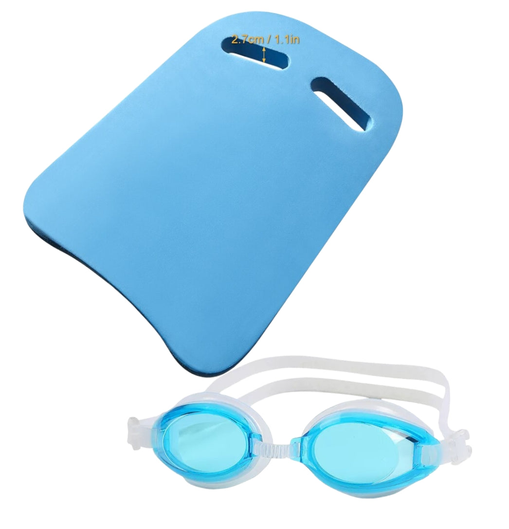 Lente Celeste + Tabla De Natación Azul