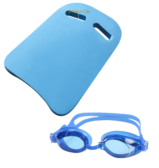 Lente Azul + Tabla de Natación Azul