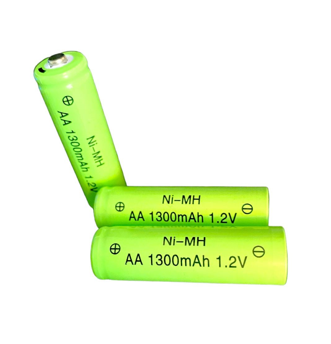 Pilas Recargables AA Ni-MH 1.2v, 1300mAh 3 uds