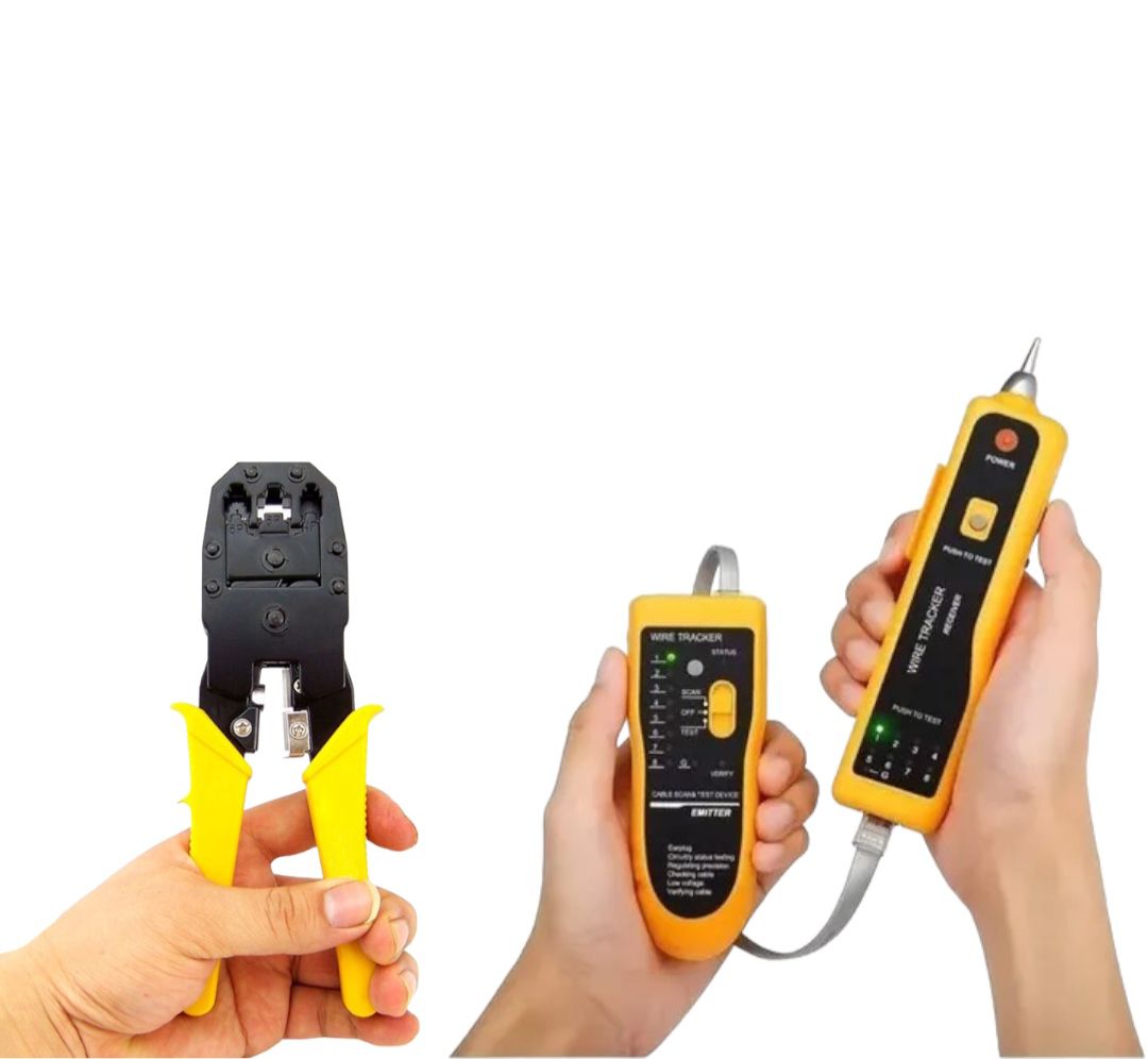 Rastreador Y Generador De Tono + Ponchadora Universal Rj45