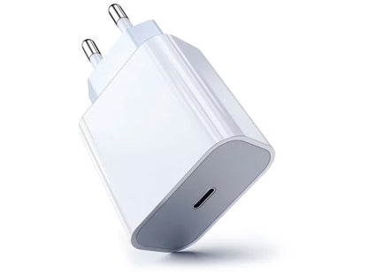 Cable Carga Rápida Doble Entrada Usb-c Cargador De Pared 20w