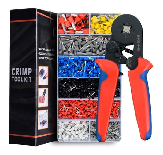 Kit Alicate Crimpadora Para Terminal Hexagonal