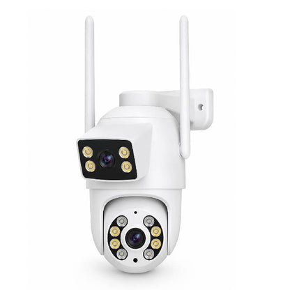 Cámara de Seguridad Exterior WiFi 4MP Doble Lente y Visión Nocturna