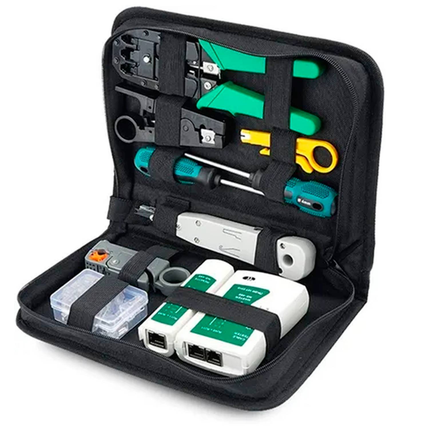 Kit De Herramientas Para Redes Crimpeadora Rj45