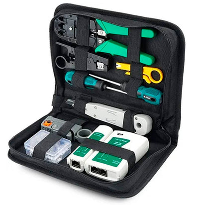 Kit De Herramientas Para Redes Crimpeadora Rj45