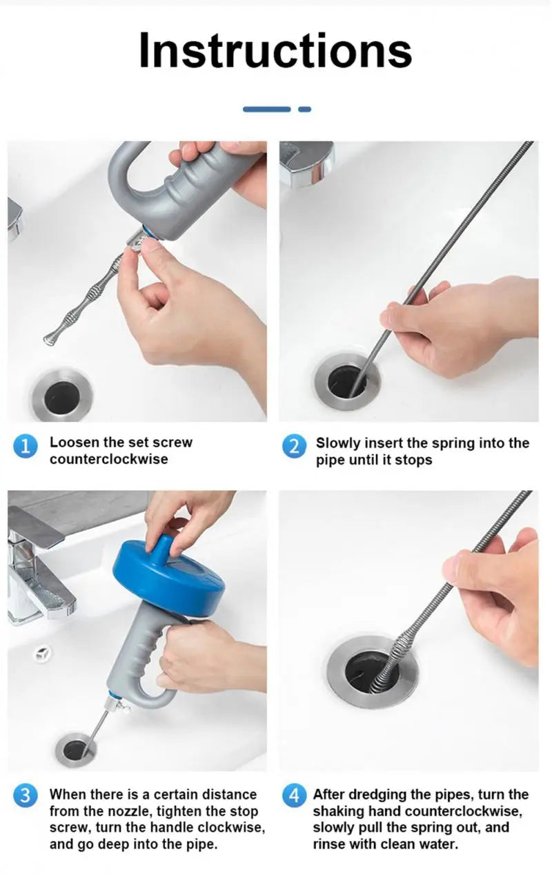 Destapador Cañería Laucha Sonda Sopapo 5 Metros