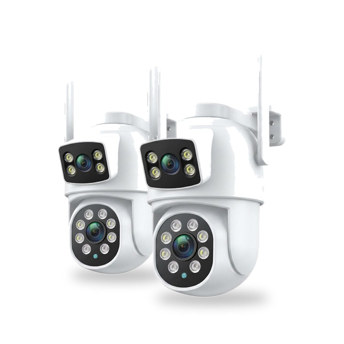 Pack 2 cámaras WiFi doble lente