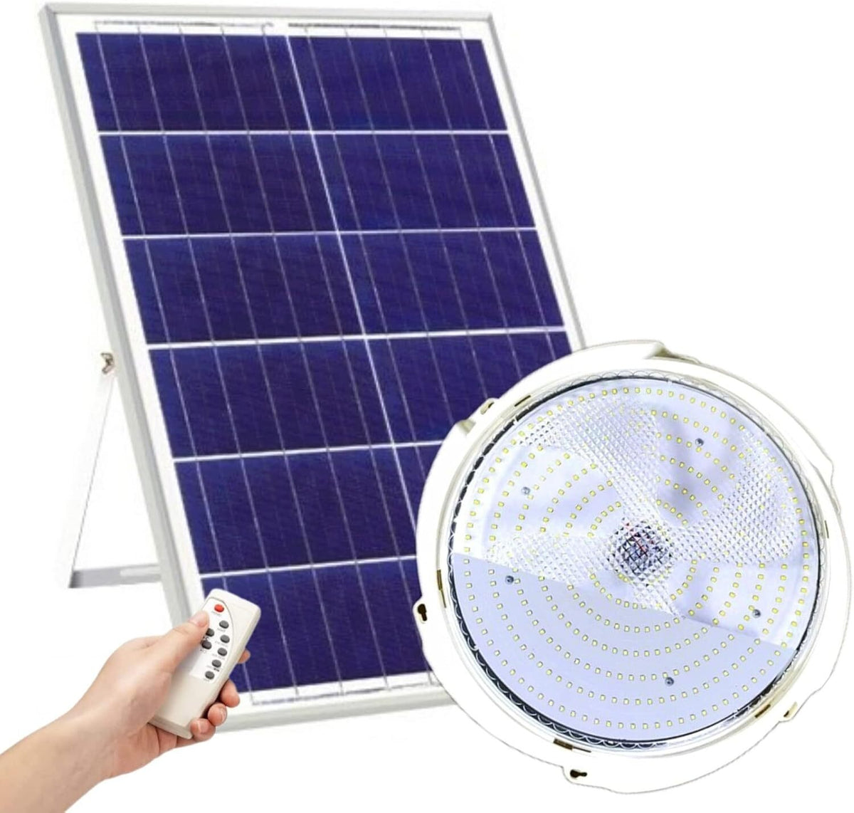 Plafón solar 200W con panel y control remoto