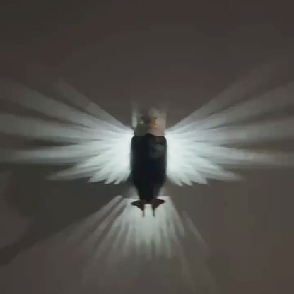 Lampara de pared de águila calva