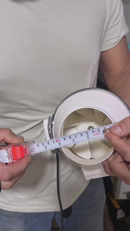 Extractor De Aire Industrial 6 Pulgadas 200mm 80w Color Blanco