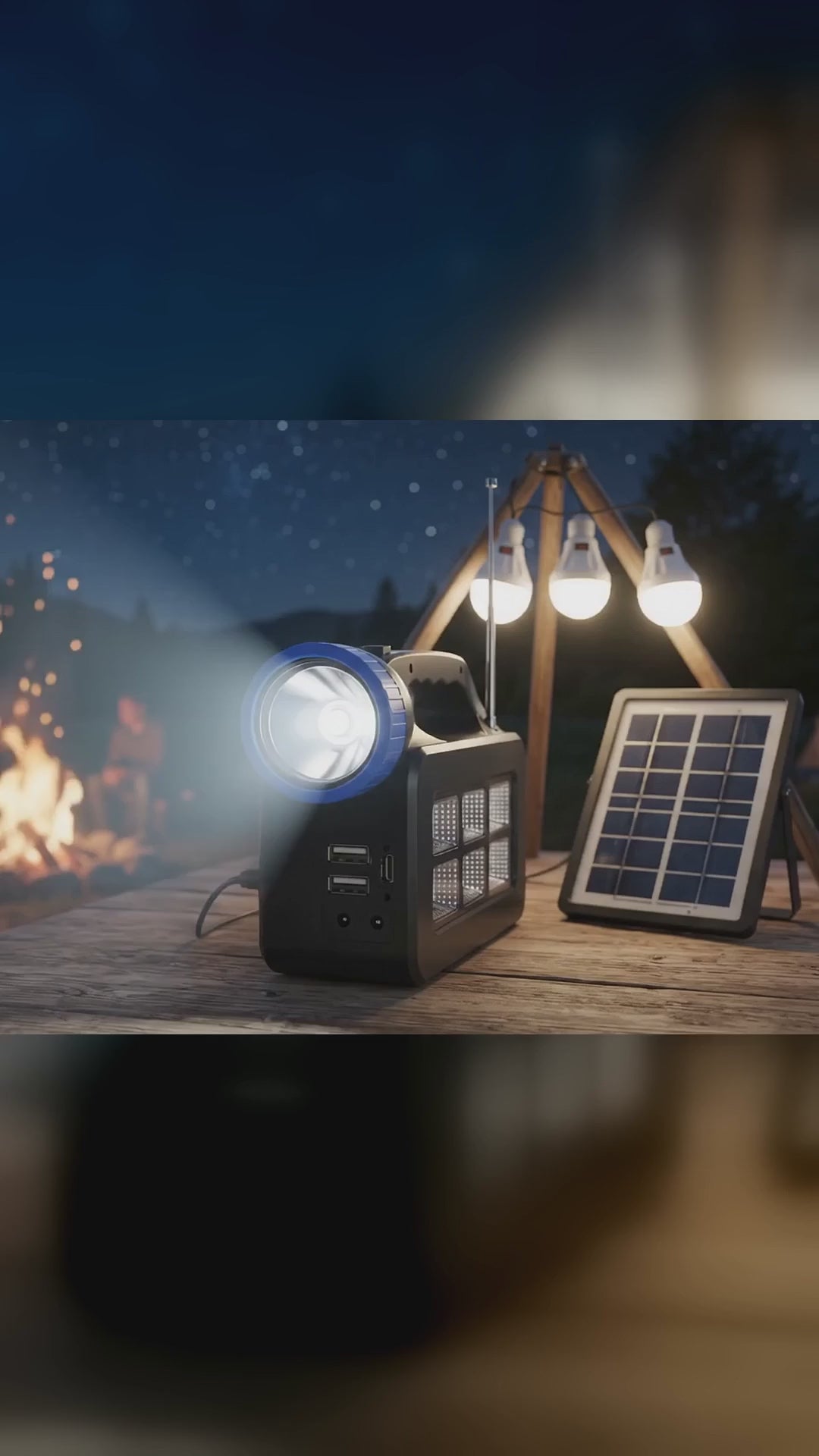 Video Kit Solar Camping MAXINNOVATION