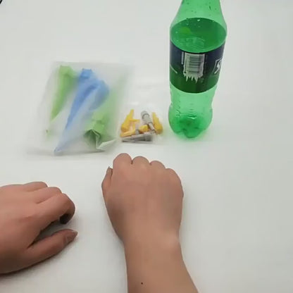 Sistema de riego por goteo automático ajustable para plantas